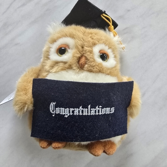 Russ Berrie Applause Plush Graduation Wise OWL Congratulations Grad Gift! Cute - Picture 4 of 7